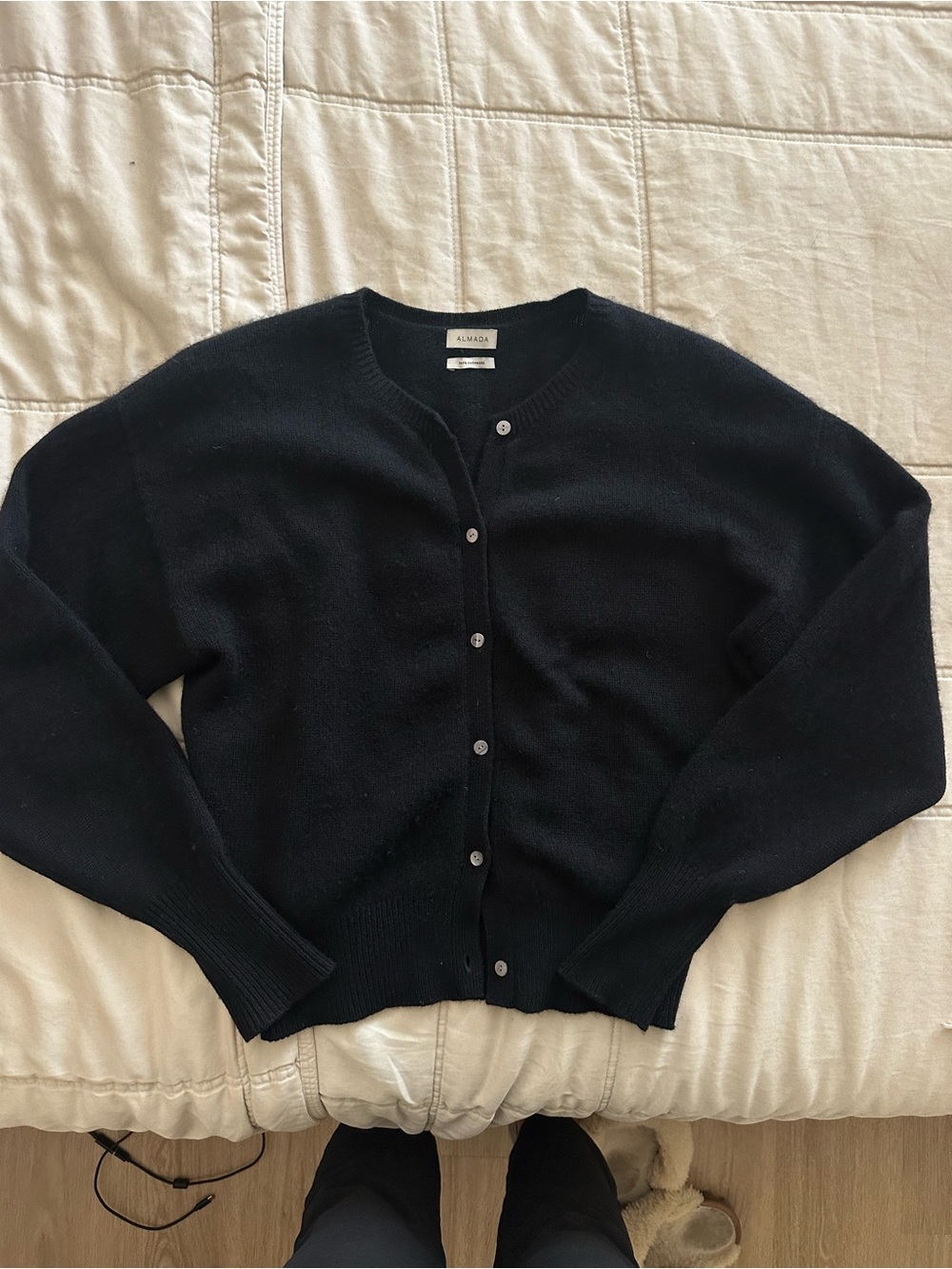 Almada Label Black Coco Cardigan - Picture 2 of 4